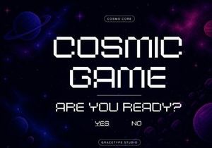 Cosmo Core | Pixelated Font