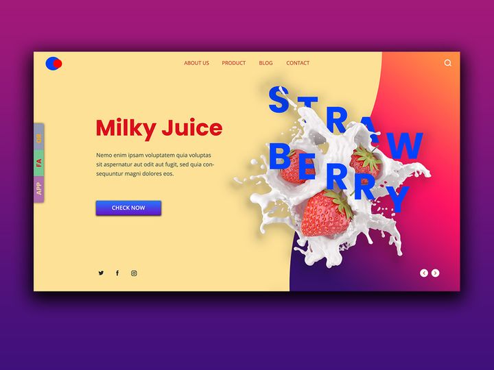 Juice Bar Landing Page