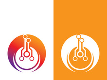 Technology logo images illustration design template