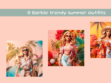 Barbie trendy summer outfits and woman modeling fashion preview picture