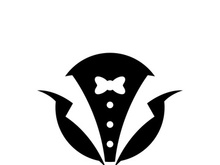 Tuxedo man logo and symbols template