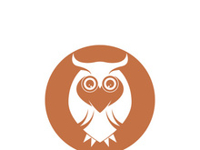 Owl logo icon design animal and simple business abstract vector