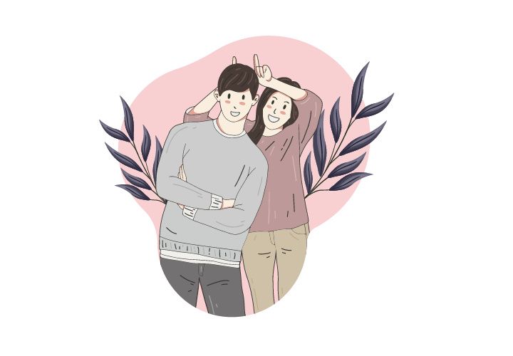 Portrait Couple, Hand drawn illustrations