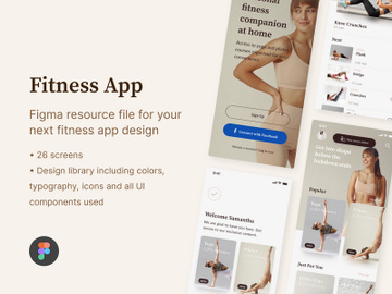 Fitness App UI Kit preview picture