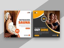 Sauna Service Social Media Instagram Post Banner