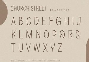 Chruch Street - Handwritten Font