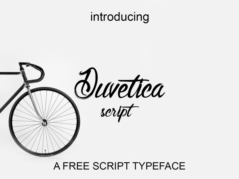 Duvetica - Free Script Typeface