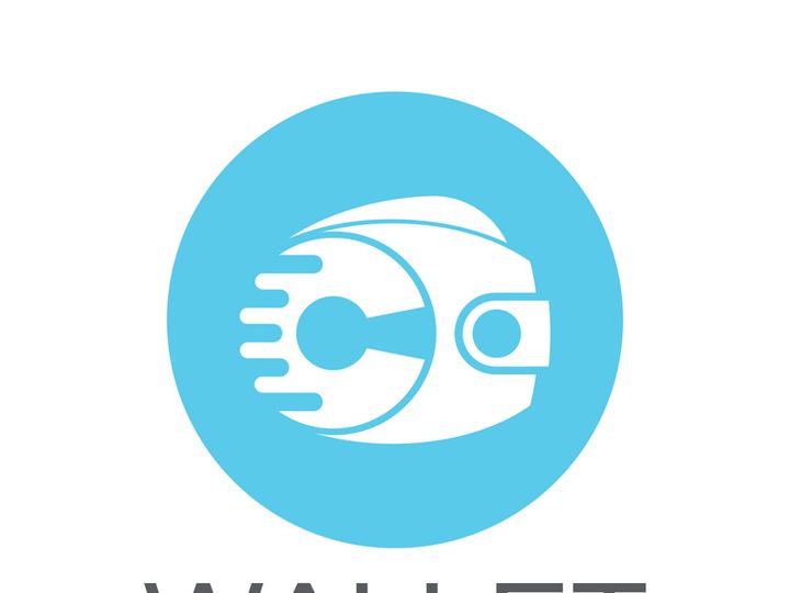 e wallet logo design illustration icon with a simple modern concept, for electronic wallets, digital money storage applications, digital savings, digital money transactions,vector