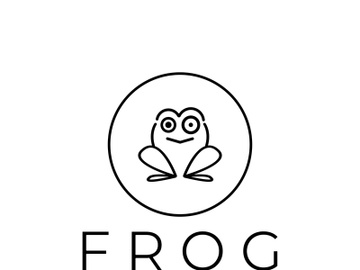 frog logo simple vector design template preview picture