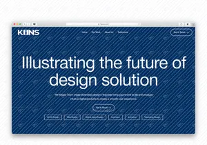 Kins Landing Page - Desain Portofolio