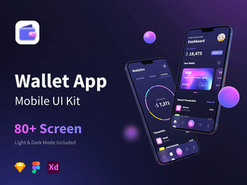 Wallet App Mobile UI Kits preview picture