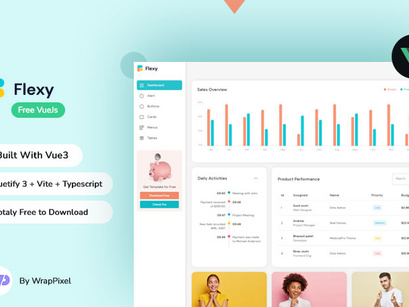 Flexy Free Vuejs Vuetify Admin Template
