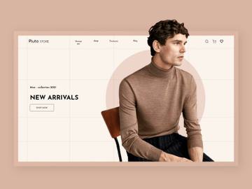 Pluto Store | landing page preview picture
