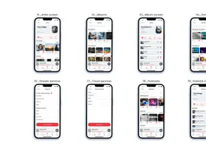 Musica - iOS Music Player Adobe XD UI Kit