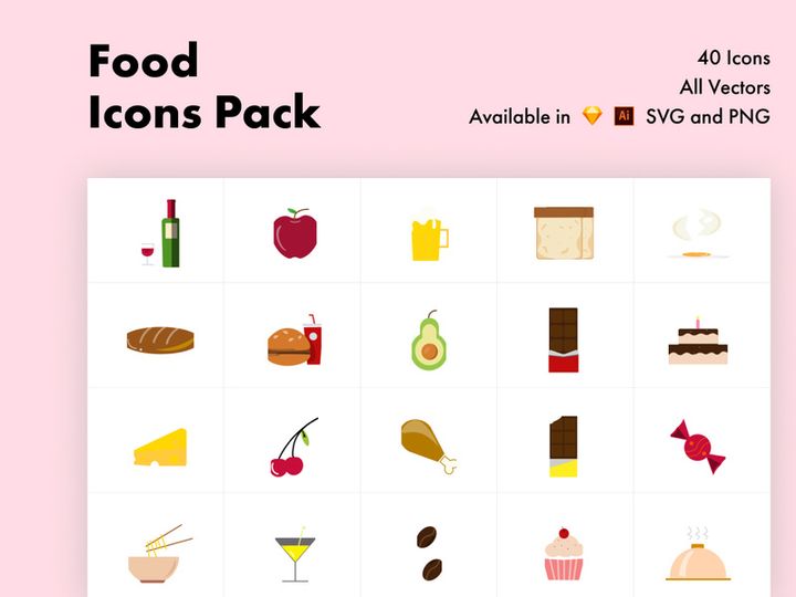 Food Color Icons