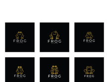 frog logo simple vector design template