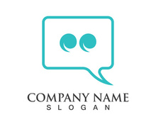 Speech bubble icon logo template vector illustration