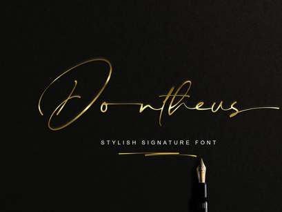 Dontheus - Signature Font