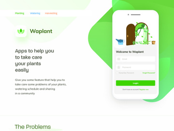 Waplant Plants - Free UI Kit for Adobe XD preview picture