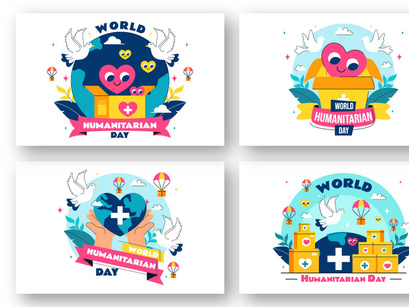 10 World Humanitarian Day Illustration