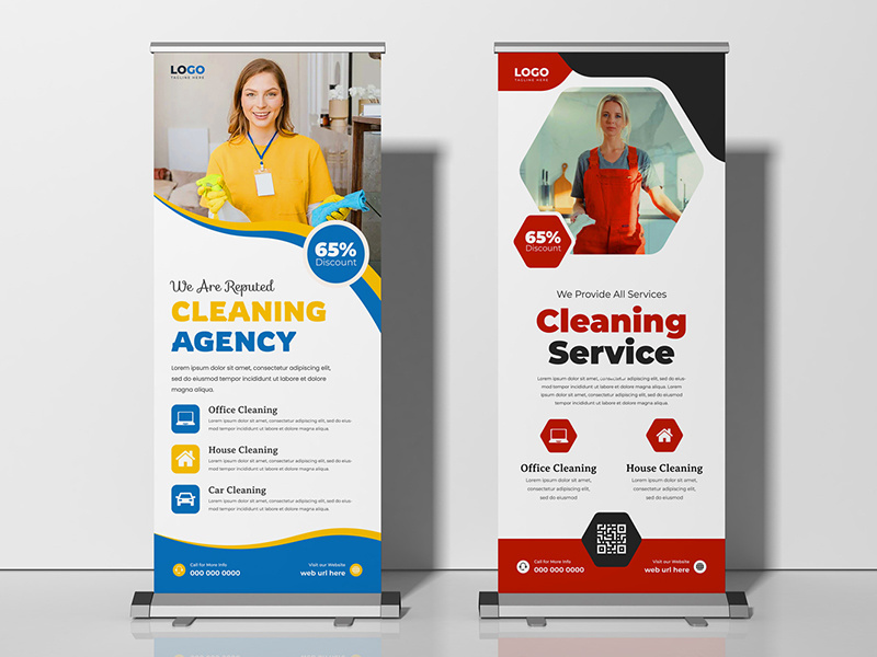 Cleaning Service Roll Up Banner Ver-1