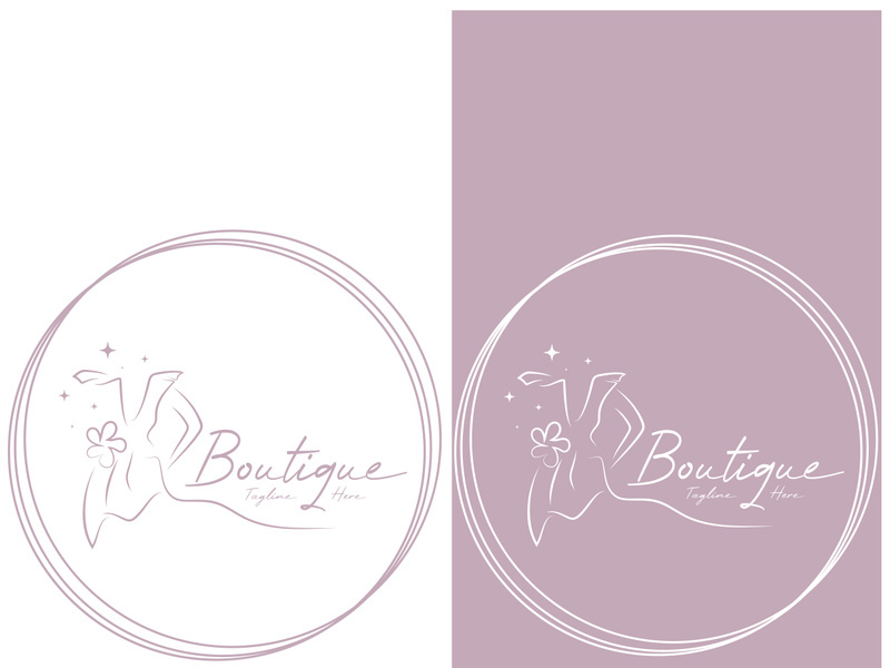 elegant women's fashion logo, clothing, boutique, convection, tailor, garment, business, apparel, fashion designer