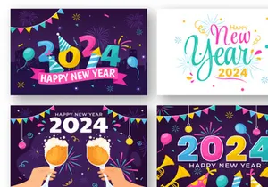 15 Happy New Year 2024 Illustration