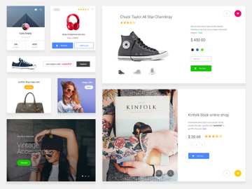 eCommerce Cards Free Sketch UI Kit preview picture
