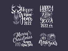 new year christmas holiday typography letter quotes t-shirt