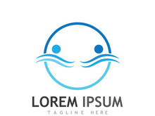 people community logo design with creative idea.