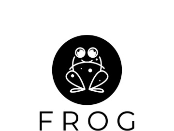 frog logo simple vector design template preview picture