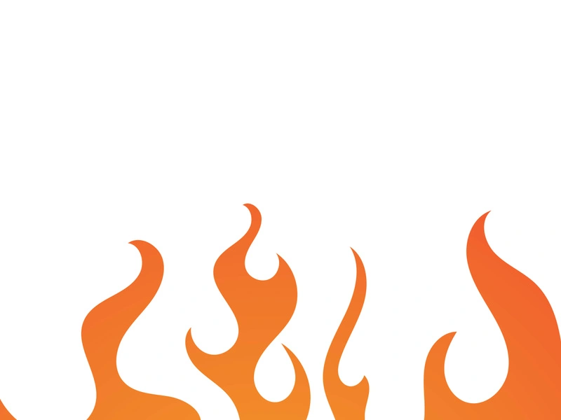 Fire flame background vector illustration design template