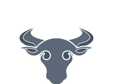 Bull head logo vector icon design illustration