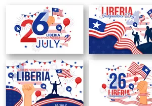 12 Liberia Independence Day Illustration