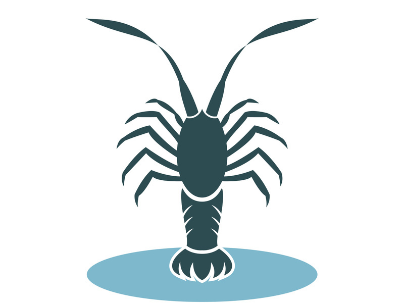 Vintage lobster logo