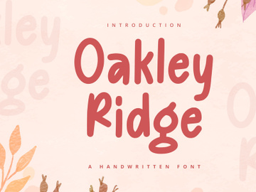 Oakley Ridge - Handwritten Font preview picture