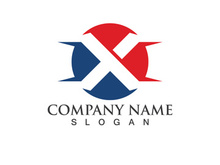 X Logo and symbol vector icon