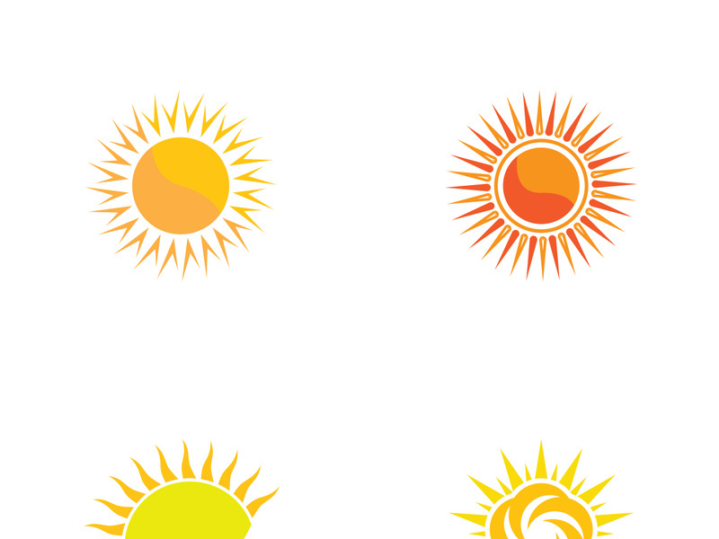 Sun vector illustration icon logo template design