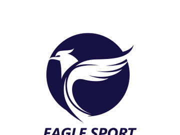 Eagle wing logo design vector image template preview picture