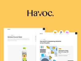 Havoc Agency Website Template preview picture