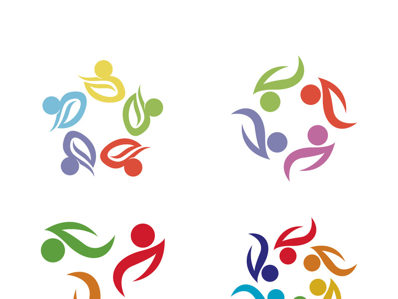 People icon work group vector illustration design