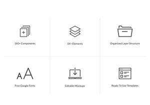 Inceptionor UI kit v1.0 - is made following the latest design trends with the focus on usability and fast workflow