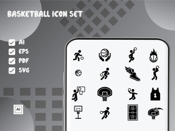 Basketball Icon Set preview picture
