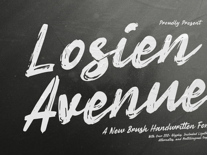 Losien Avenue | Brush Handwritten