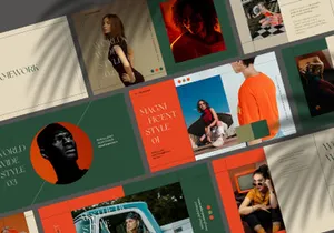 HIGOEI | Modern Vibrant Retro PowerPoint Template