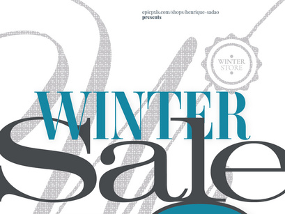 Winter Sale Fashion Retail A2 Poster