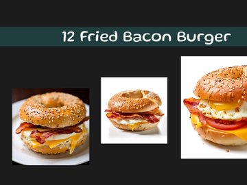Fried bacon burger preview picture