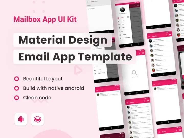 Mailbox App - Android UI Template