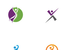 Fun and happy people logo sign illustration vector design