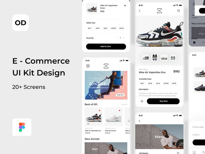 OD Sneakers App - eCommerce UI Kit preview picture
